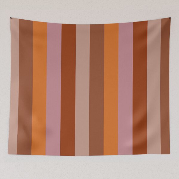 Item preview, Bold Vertical Stripes Christmas Colors Gingerbread Ambiance designed and sold by taiche.