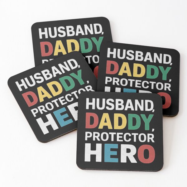 Item preview, Husband, Daddy, Protector, Hero - Inspirational Men’s Design designed and sold by love3617.