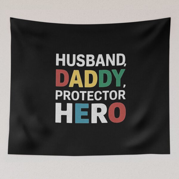 Item preview, Husband, Daddy, Protector, Hero - Inspirational Men’s Design designed and sold by love3617.