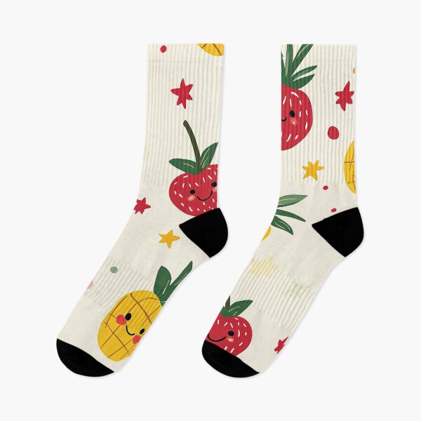 Item preview, Smiling Strawberry and Pineapple designed and sold by kyungmie87.
