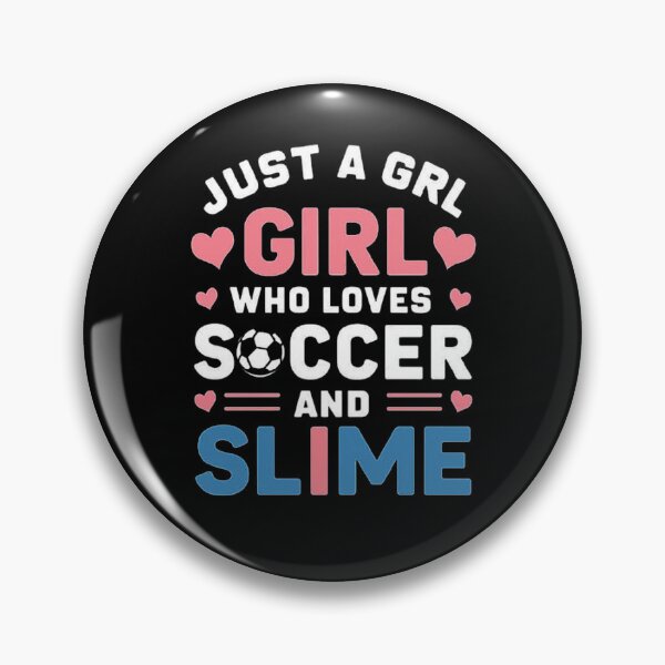 Item preview, Just a Girl Who Loves Soccer and Slime - Fun T-shirt Design for Girls designed and sold by love3617.