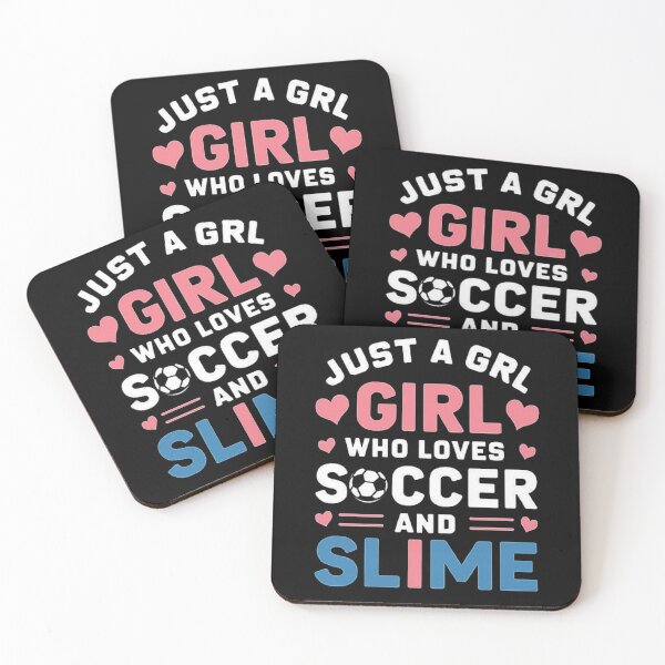 Item preview, Just a Girl Who Loves Soccer and Slime - Fun T-shirt Design for Girls designed and sold by love3617.