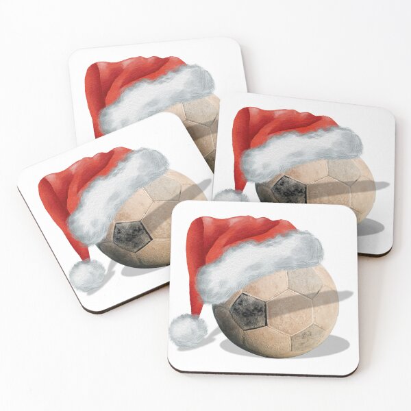 Item preview, Soccer ball with Christmas hat. The best gift for soccer fans. designed and sold by FreeSoulLab.