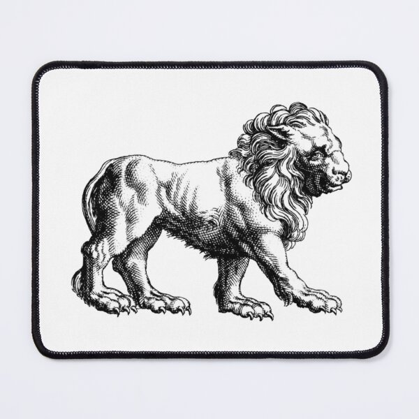 Item preview, Lion Engraving Illustration designed and sold by HawthorneFlame.