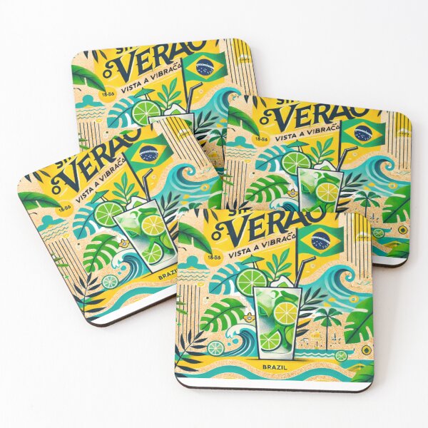 Item preview, Feel the Brazilian Summer – Sinta o Verão Brasil T-Shirt designed and sold by Genius Wear.