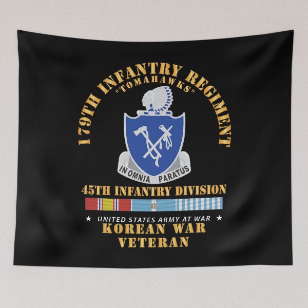 Item preview, 179th Infantry Regiment - Tomahawks - 45th ID w KOREA SVC X 300 designed and sold by Military Insignia Products.
