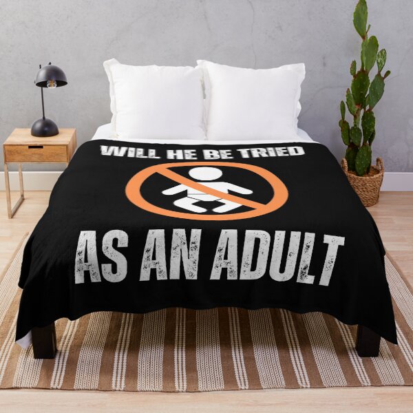 Item preview, Will He Be Tried As An Adult Vote Blue Political Text Design designed and sold by EarthArtDesigns.