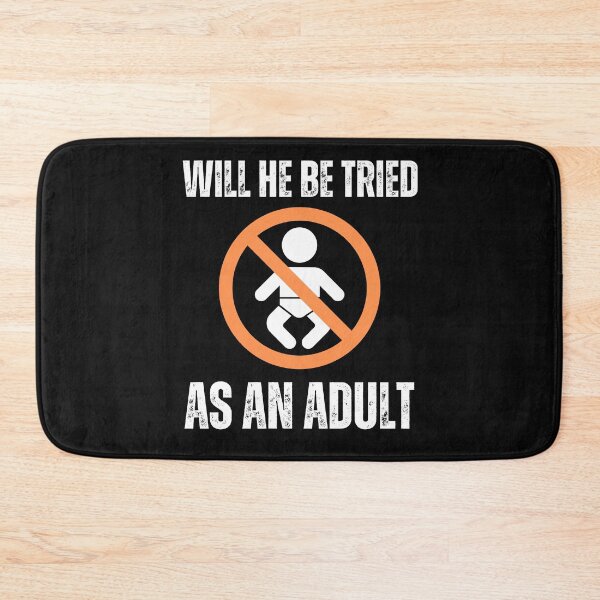Item preview, Will He Be Tried As An Adult Vote Blue Political Text Design designed and sold by EarthArtDesigns.