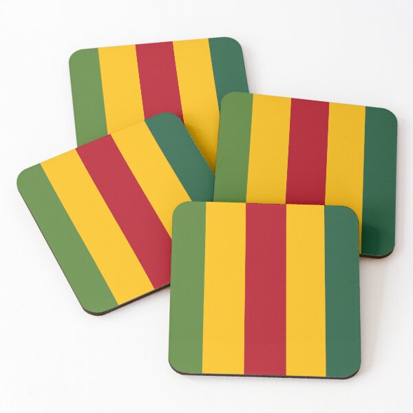 Aperçu de l'œuvre Rayures verticales audacieuses Couleurs de Noël traditionnelles créée et vendue par taiche.