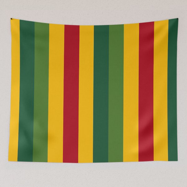 Aperçu de l'œuvre Rayures verticales audacieuses Couleurs de Noël traditionnelles créée et vendue par taiche.