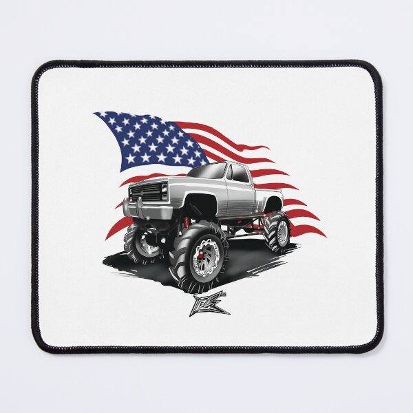 Item preview, patriotic american flag american v8 c20 lifted monster truck  designed and sold by NaquashM.