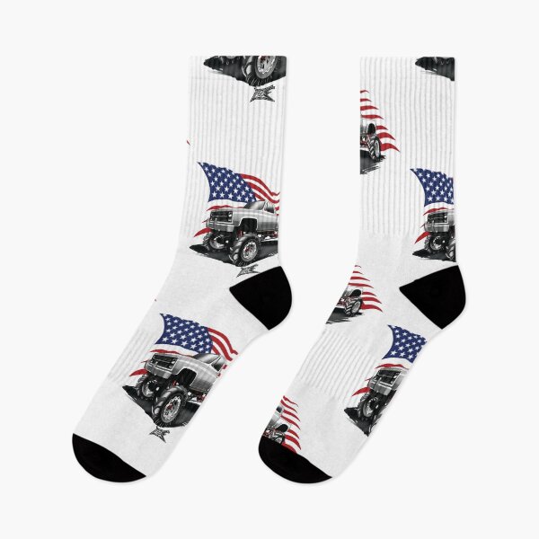 Item preview, patriotic american flag american v8 c20 lifted monster truck  designed and sold by NaquashM.