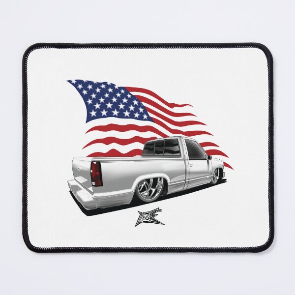Item preview, patriotic american flag american v8 lowered c10 chevy pickup truck  designed and sold by NaquashM.
