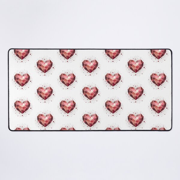 Item preview, Crystal Heart Geometric Pink Art Teenage Girls Women Love designed and sold by clothesy7.