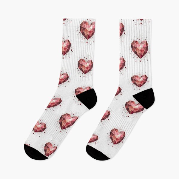 Item preview, Crystal Heart Geometric Pink Art Teenage Girls Women Love designed and sold by clothesy7.