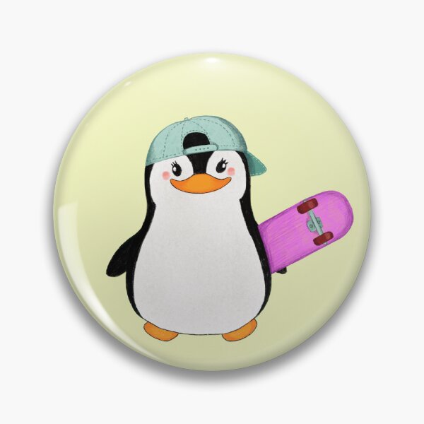 Item preview, Penguin with skateboard designed and sold by Irina Staneva.