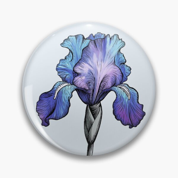 Item preview, stunning iris, flower pattern, flower power designed and sold by EMMonovi.