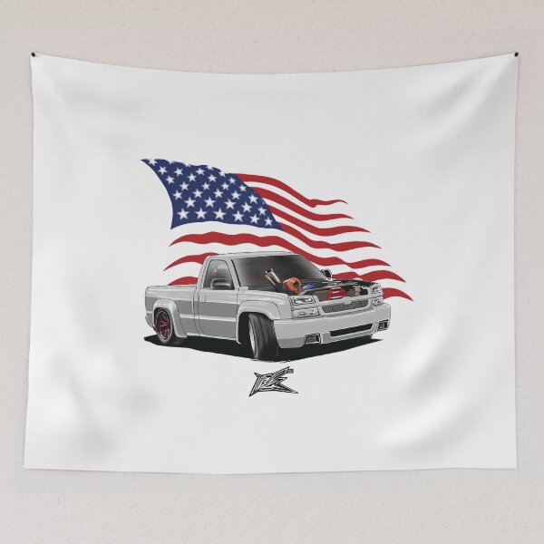 Item preview, patriotic american flag american first gen drift truck designed and sold by NaquashM.