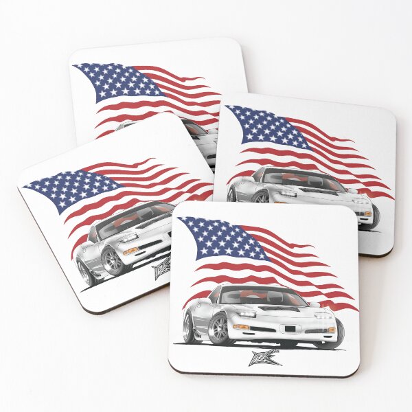 Item preview, patriotic american flag corvette c5 designed and sold by NaquashM.