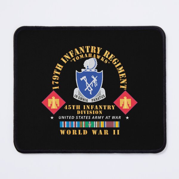 Item preview, 179th Infantry Regiment - Tomahawks - DUI - 45th ID - WWII w EUR SVC X 300 designed and sold by Military Insignia Products.