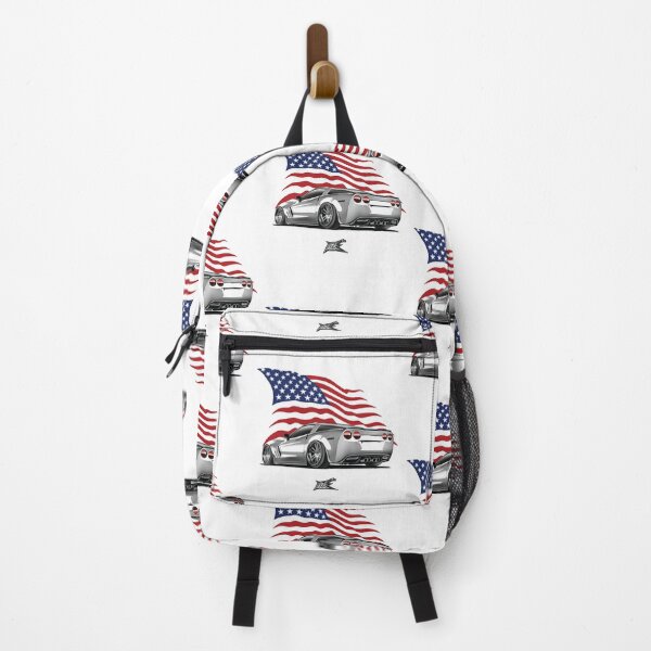Item preview, patriotic american flag corvette c6 rear designed and sold by NaquashM.