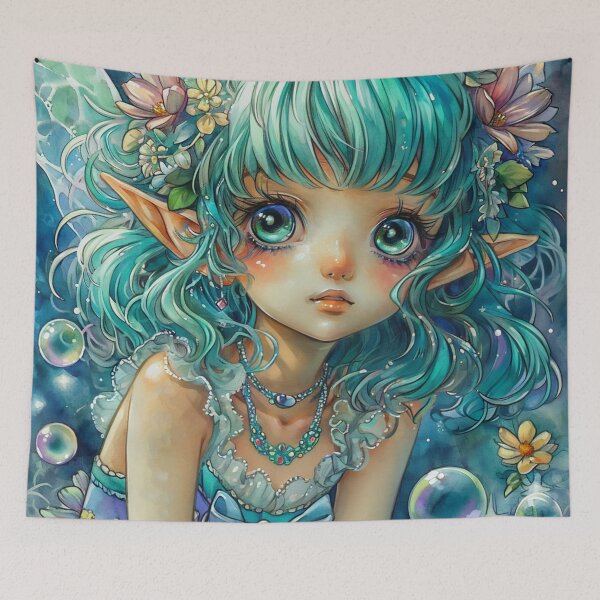 Item preview, Cute Elf Portrait designed and sold by Dawn van Doorn.
