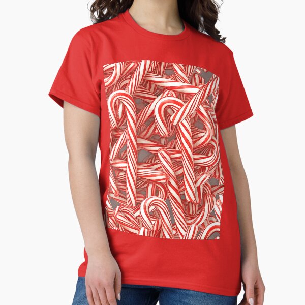 CANDY CANE PATTERN Classic T-Shirt