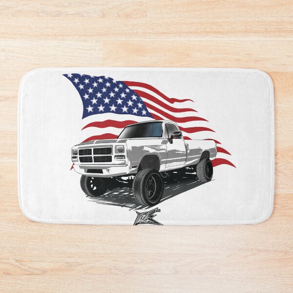 Item preview, patriotic american flag first gen pickup truck  designed and sold by NaquashM.