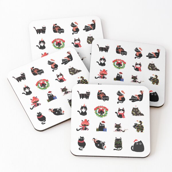 Item preview, A playful kitten causing chaos at Christmas designed and sold by huape.