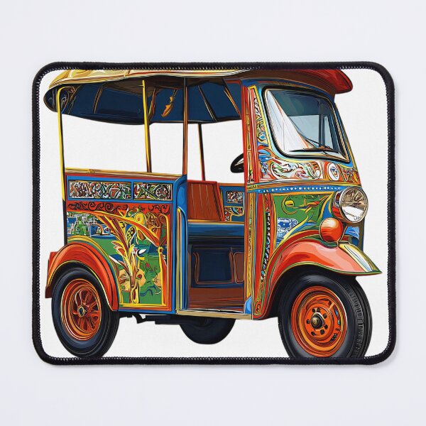 Item preview, Rickshaw Art on Wheels designed and sold by NomadicDreamer.