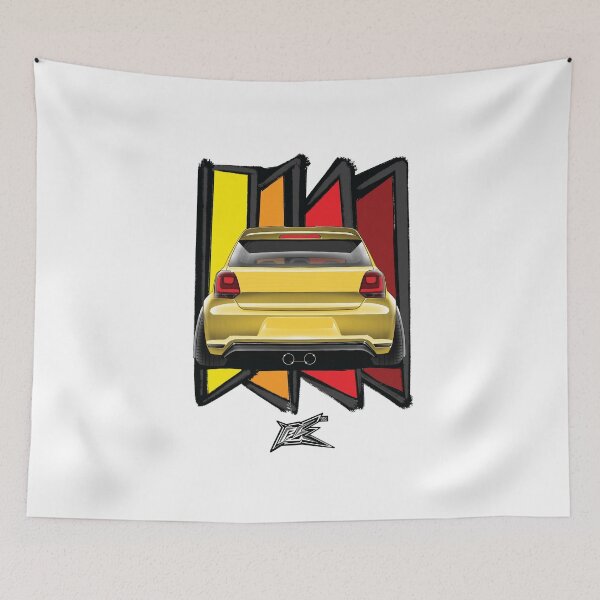Item preview, popular german hatchback rear yellow  designed and sold by NaquashM.