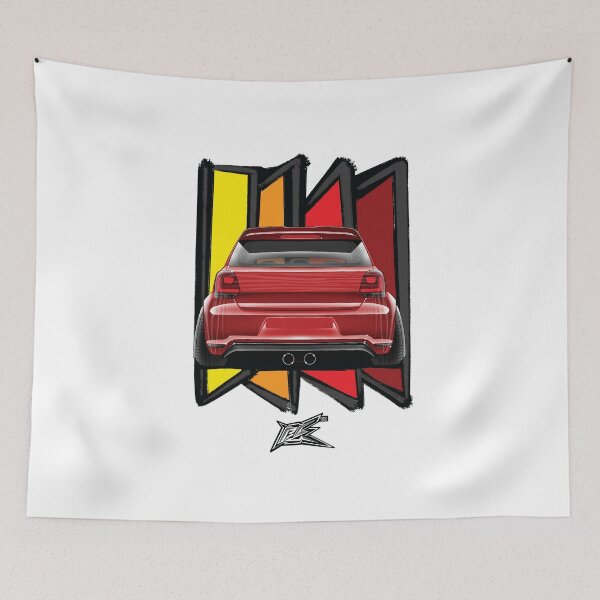 Item preview, popular german hatchback rear red designed and sold by NaquashM.