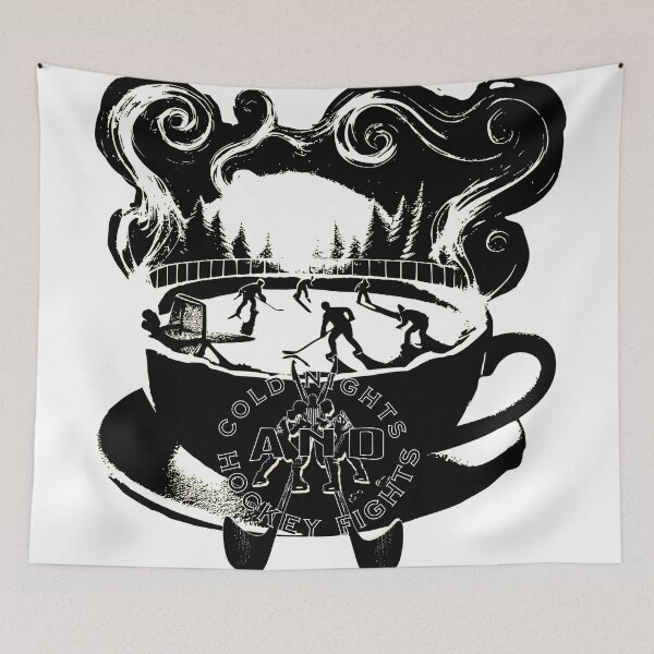 Item preview, Cold Nights and Hockey Fights designed and sold by StormandStar.