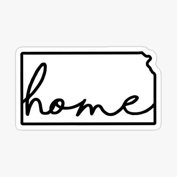 Kansas Outline Home Sticker