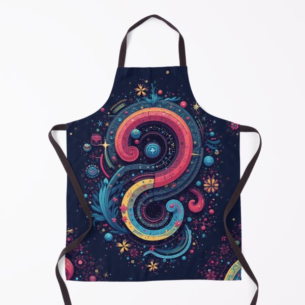 Item preview, Cosmic Mystical Spiral Art - Abstract Celestial Design with Vibrant Galactic Elements and Intricate Symbolic Patterns designed and sold by marvinismyname.