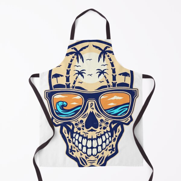 Item preview, Skull Beach Sunset – Mystical Skull Island Ocean View designed and sold by BubbleSpy.