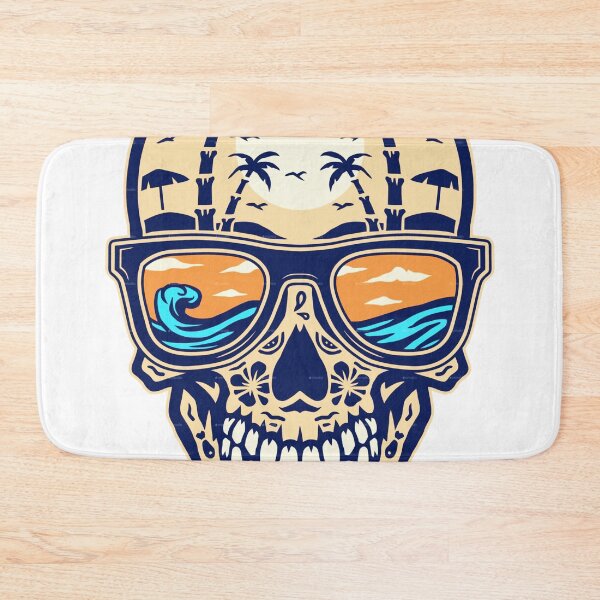 Item preview, Skull Beach Sunset – Mystical Skull Island Ocean View designed and sold by BubbleSpy.