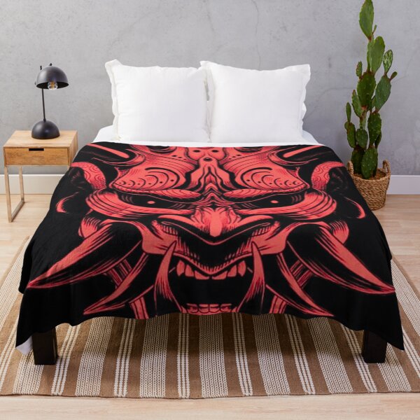 Item preview, Red Warrior Devil – Fiery Demon Warrior Art designed and sold by BubbleSpy.