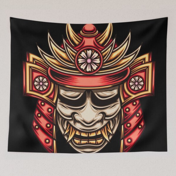 Item preview, Samurai Devil – Mystical Demon Warrior in Samurai Armor designed and sold by BubbleSpy.