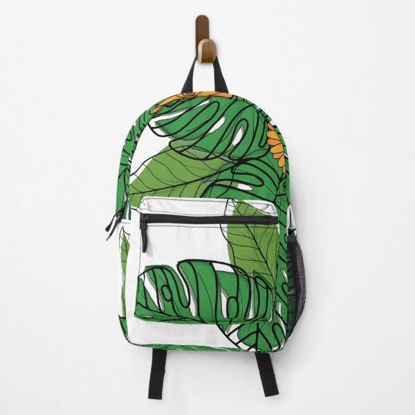 Item preview, "Tropical Harmony: Orange Flower and Green Leaves" designed and sold by Graphollio-shop.