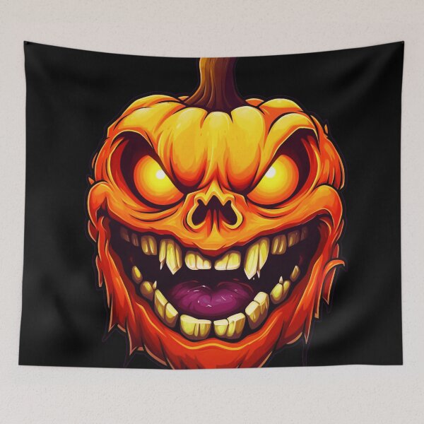 Item preview, Pumpkin Monster – Spooky Jack-o'-Lantern Creature with Sinister Charm designed and sold by BubbleSpy.