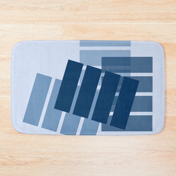 Item preview, Playing with Blue Rectangles, Unique designed and sold by villacreativa.