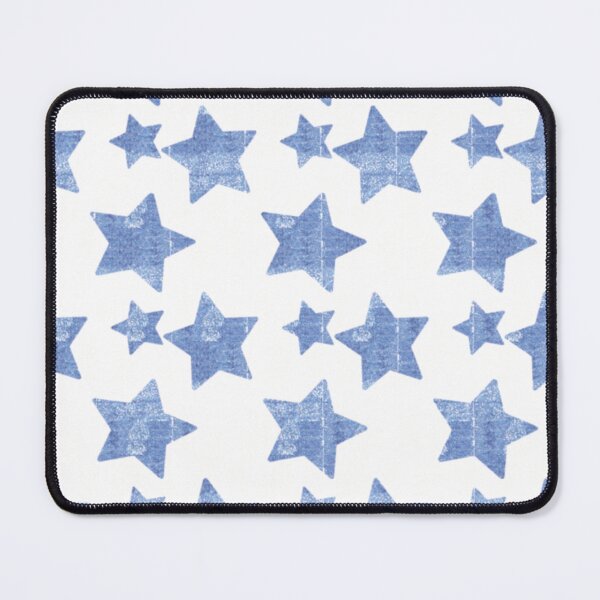 Item preview, Blue star graphic pattern designed and sold by LazyLoungeCo.
