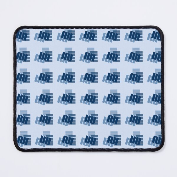 Item preview, Playing with Blue Rectangles, Pattern, Unique designed and sold by villacreativa.