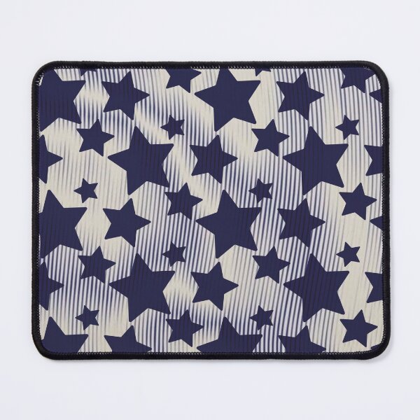 Item preview,  Blue star graphic pattern designed and sold by LazyLoungeCo.