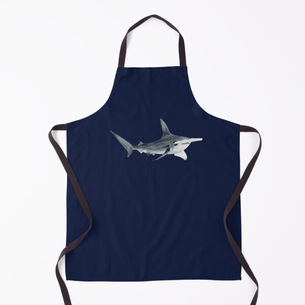 Item preview, GREAT HAMMERHEAD SHARK-Sphyrna mokarran (navy blue) designed and sold by BEATRIZ ABAITUA.