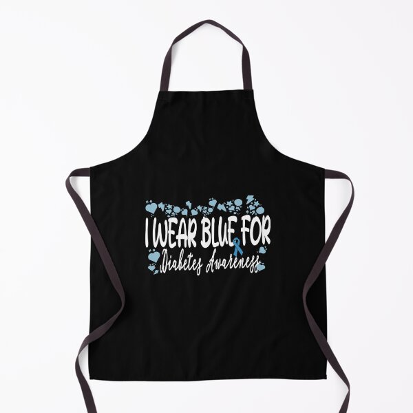 Item preview, I wear blue for diabetes awareness blue ribbon heart designed and sold by vibeno1.