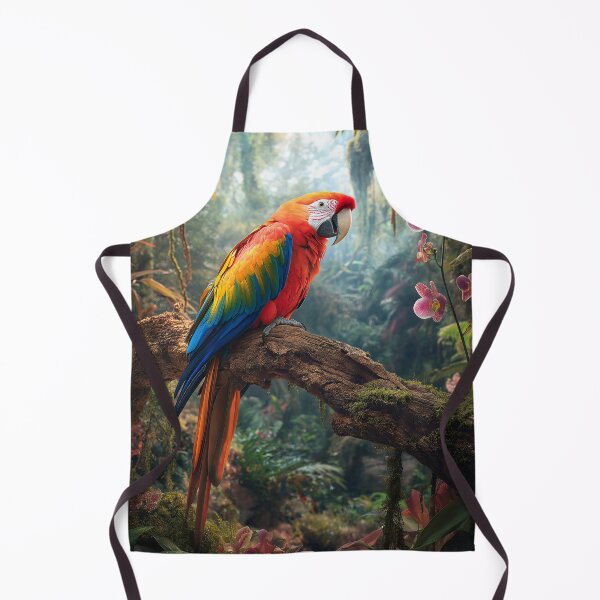 Item preview, Colorful Macaw sitting on branch in forest - Nature photo designed and sold by TheArtistOf2022.