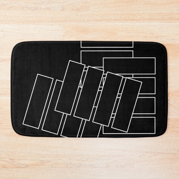Item preview, Playing with Black Rectangles, Unique designed and sold by villacreativa.