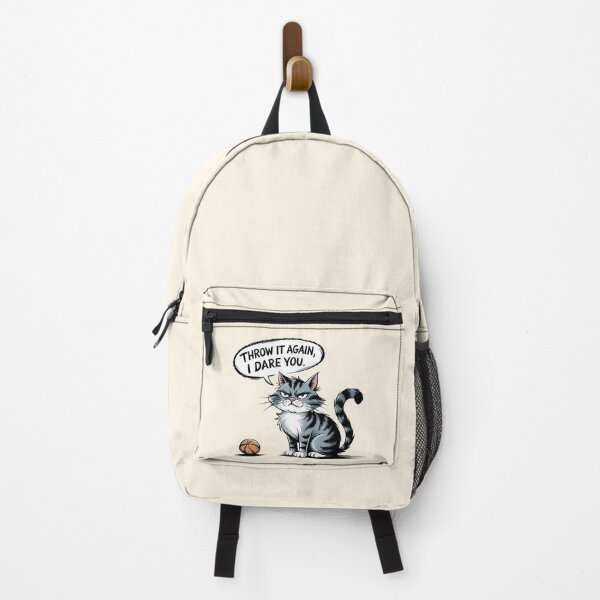 Item preview, Throw It Again I Dare You Funny Cat Illustration designed and sold by Dream-Fab.